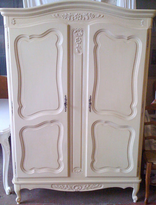 vintage french double door armoire